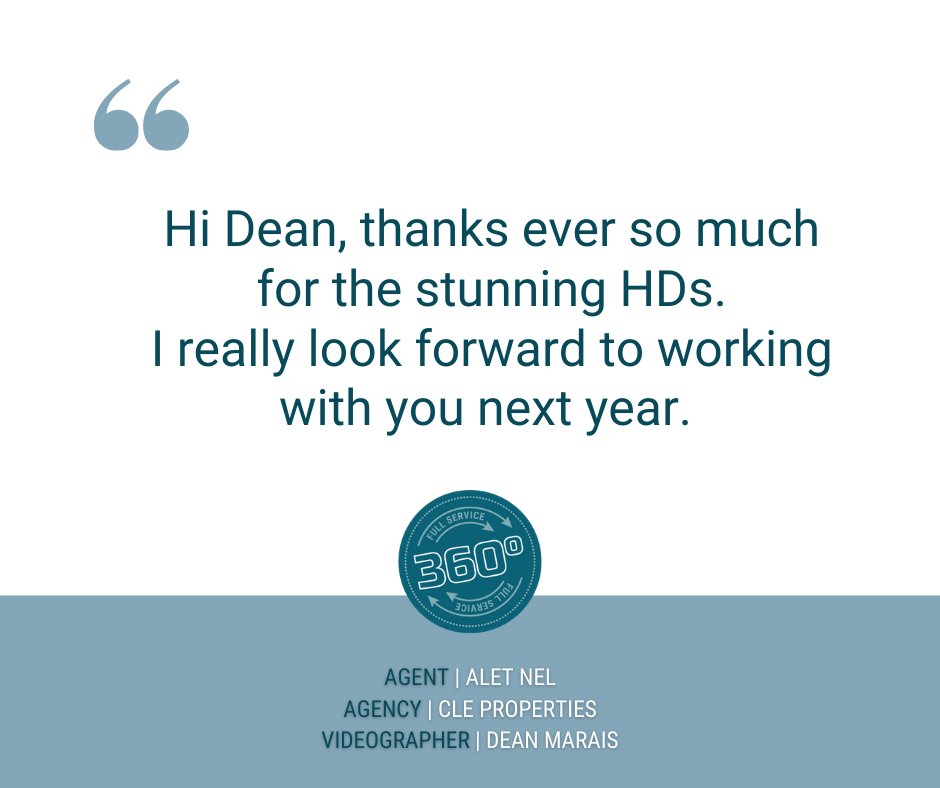 Capture_Video's tweet photo. Words like these are why we keep showing up.

#capturehdmedia #propertymedia #realestatemarketing #southafricaproperty #clientfeedback https://t.co/MEKDcm4VwP