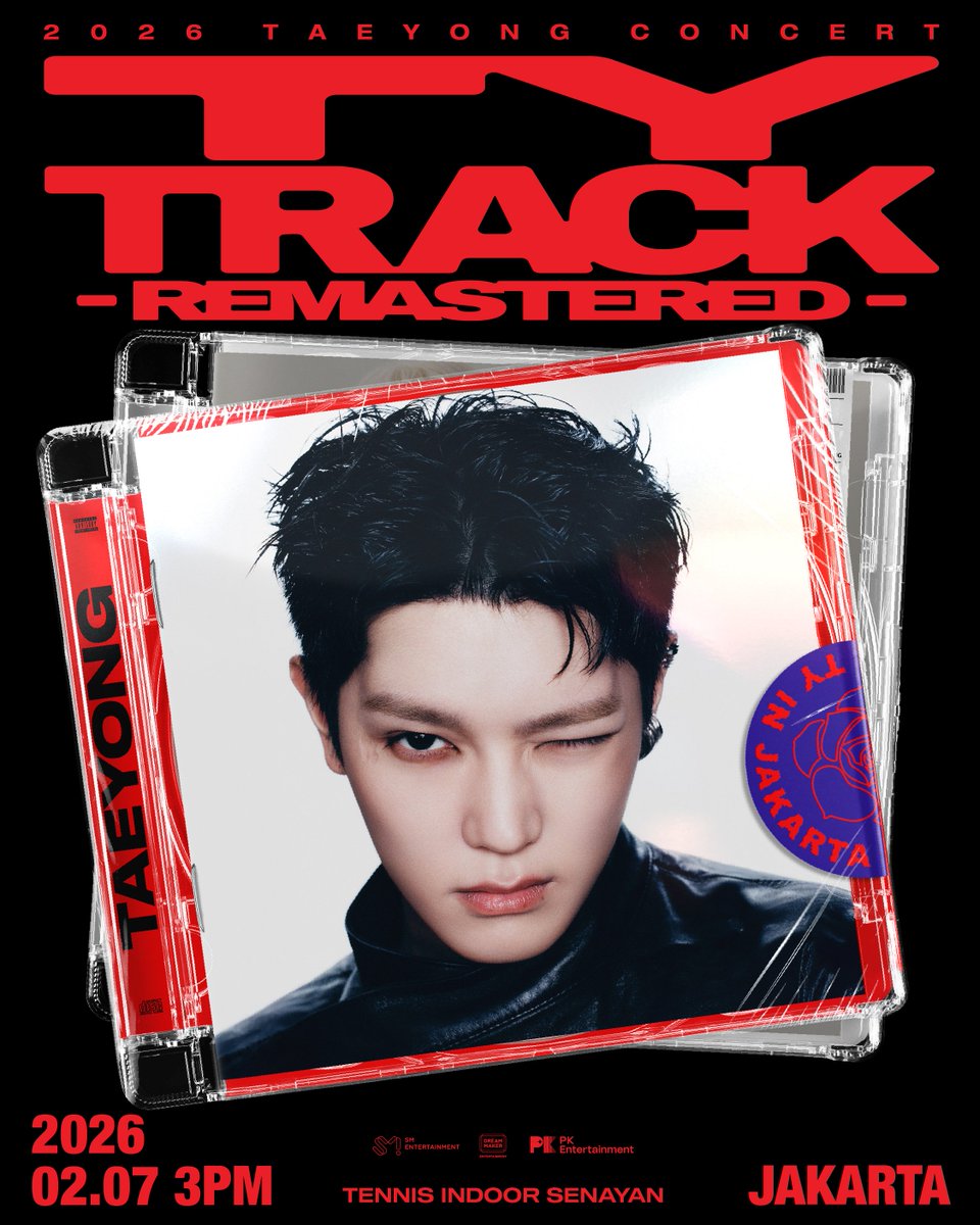 PKEnt_ID's tweet image. POV: You’re finally seeing TAEYONG LIVE in Jakarta! 🌹✨

The long-awaited 2026 TAEYONG CONCERT &amp;lt;TY TRACK – REMASTERED&amp;gt; in JAKARTA is landing in town! Get ready for a night of incredible choreography, soulful vocals, and pure TAEYONG magic ❤️‍🔥

📅 Saturday, February 7, 2026
📍…