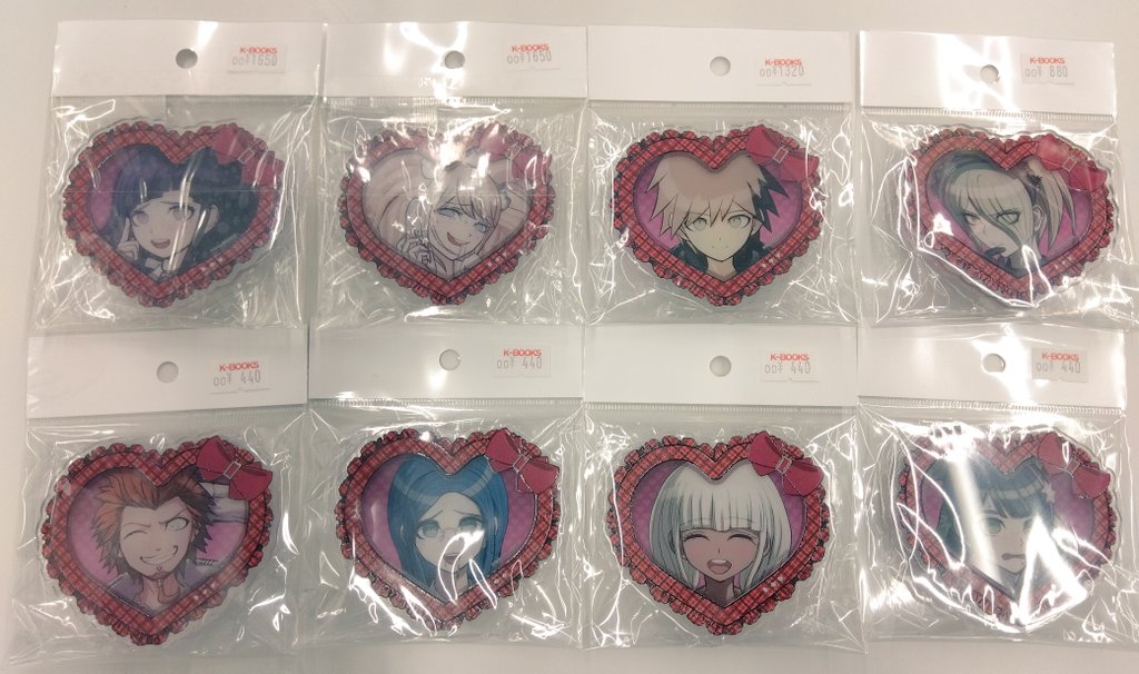 入荷情報】 ダンガンロンパ ハート型アクリルバッジ 入荷しました