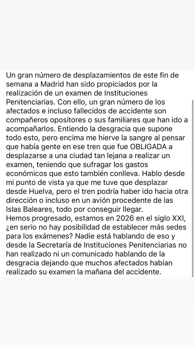 _rociosf's tweet photo. Ojalá este mensaje llegue lejos🖤 #AccidenteFerroviarioAdamuz https://t.co/IVuUfousdT