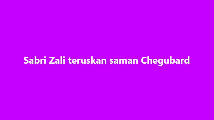 SinarOnline's tweet photo. Sabri Zali teruskan saman Chegubard
Presiden Pusat Pengajian Pertahanan Nasional (Puspahanas), Laksamana Madya Datuk Sabri Zali akan meneruskan tindakan saman terhadap aktivis Pembela Tanah Air (Peta), Chegubard di Mahkamah Tinggi di sini.
#saman #chegubard #mahkamah #atm #rasuah
Artikel:https://t.co/MZdwxFQVzP