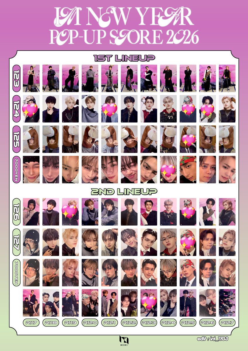 INI NEW YEAR POPUP STORE 2026 ポップアップ109交換 ウィンマジ か