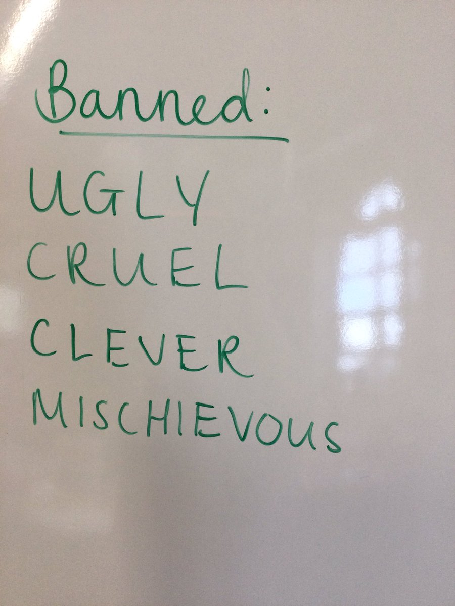 Year 6 are showing and not telling with their writing today! No banned words allowed! 🤔🙂