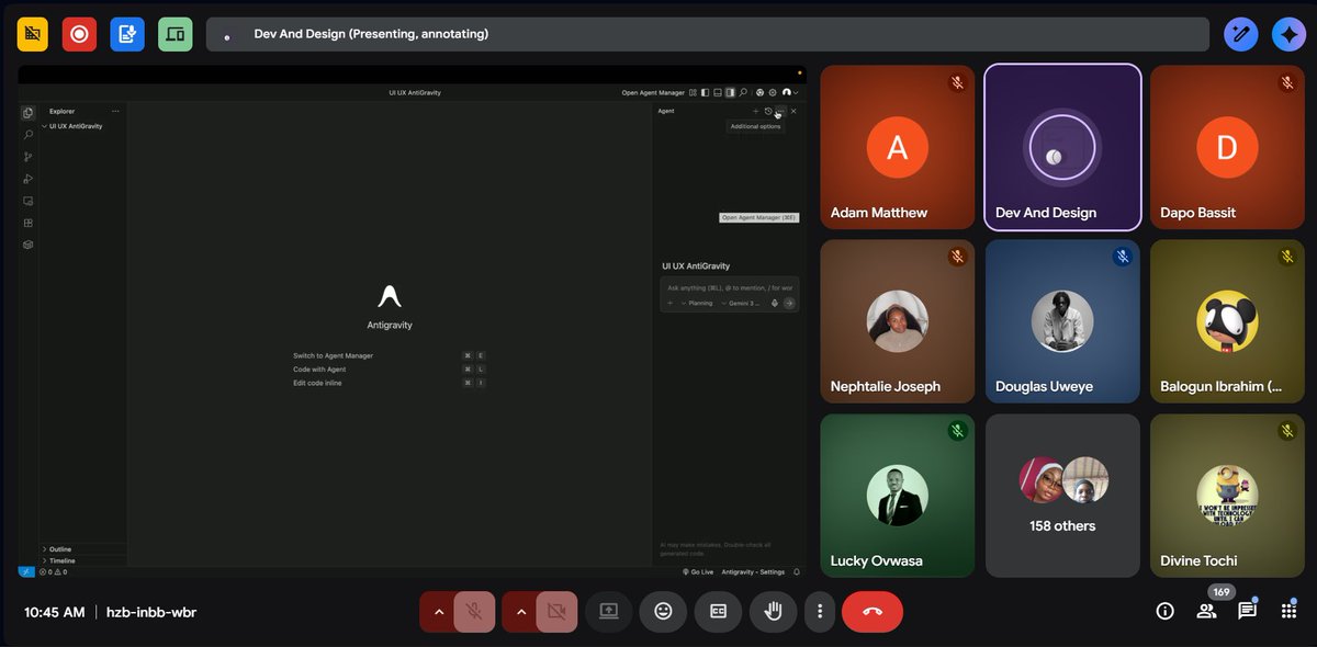 Deavvine's tweet photo. Birthday learning update! 
Week 11 with @devanddesign - explored Google’s Antigravity for turning designs into live, testable prototypes + dived into UX stakeholders &amp; PRDs.
Crazy how much goes into building real products.  

#DesignJourney #Antigravity #GoogleTools #PRD #UX https://t.co/hqQmo1EJbr