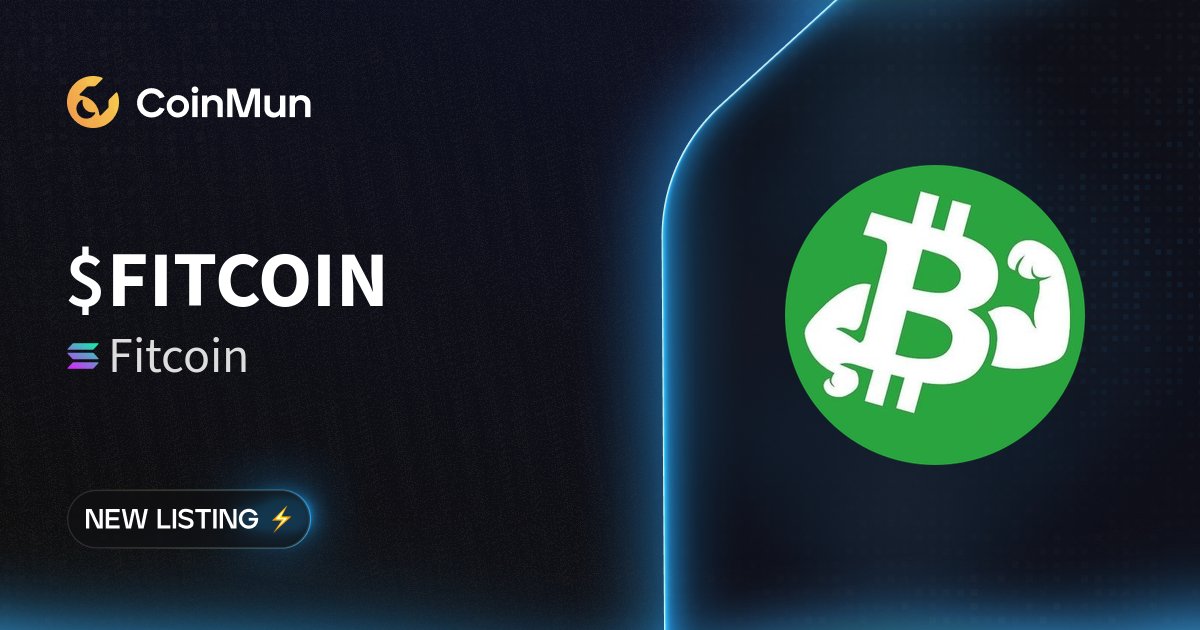 coinmun's tweet photo. ⚡️ New Listing @FitcoinOnSolana ⚡️

$FITCOIN Fitcoin is now listed on CoinMun.

Market Cap: $339,497

🚀 Discover here: https://t.co/ZkjILok7X2

#NewListing #CoinMun #Solana #Crypto https://t.co/9P0fz3PRuZ