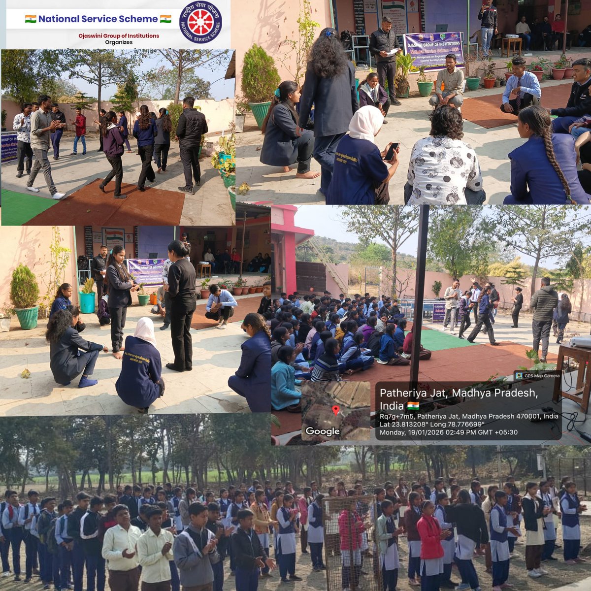 NSS_Infinity's tweet photo. Under the guidance of #NSS &amp; #Red_Ribbon_Club PO: @DrAshfaqNSS, the #NSS Unit organized an Awareness Session &amp; Street Play on #AIDS Awareness and #SwachhBharatMission during #NationalYouthWeek (19.01.2026) at Govt. H.S. School, Pathariya Jat, Sagar (MP).

@McbuNss @MPSACS https://t.co/zzAJUFU2cM