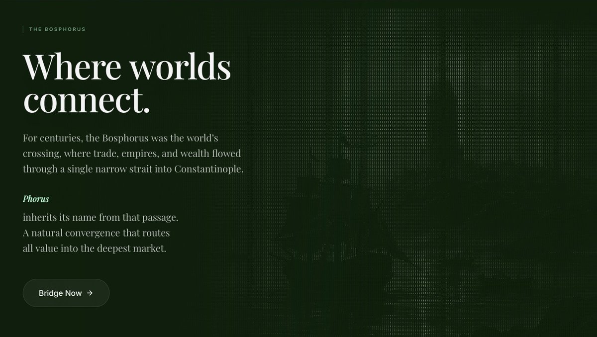 Entering Hyperliquid today takes ~10 minutes:

- CEX withdrawal
- Bridge
- Swap
- Deposit

Phorus turns that into ~25 seconds. You read that right.

Any token, immediately tradeable on Hyperliquid.

Mainnet is live.
Season 1 is live.
10M points per week.

Phorus.xyz