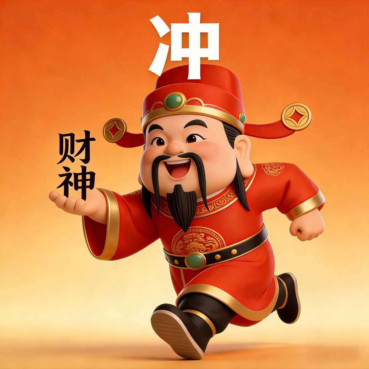 我个人觉得不管目前财神的币价如何，财神这个标的就是好，财神这个标的就是奔着几亿市值去的，特别是春节过年要到了，对目前的情况来看，现在就是洗盘、换手的阶段，大家都知道任何项目前期涨幅大，而现在内盘必须洗掉，地推动作总是比较慢，我们做好线上的事，线下的事就让他们去操心了，目前真的算很