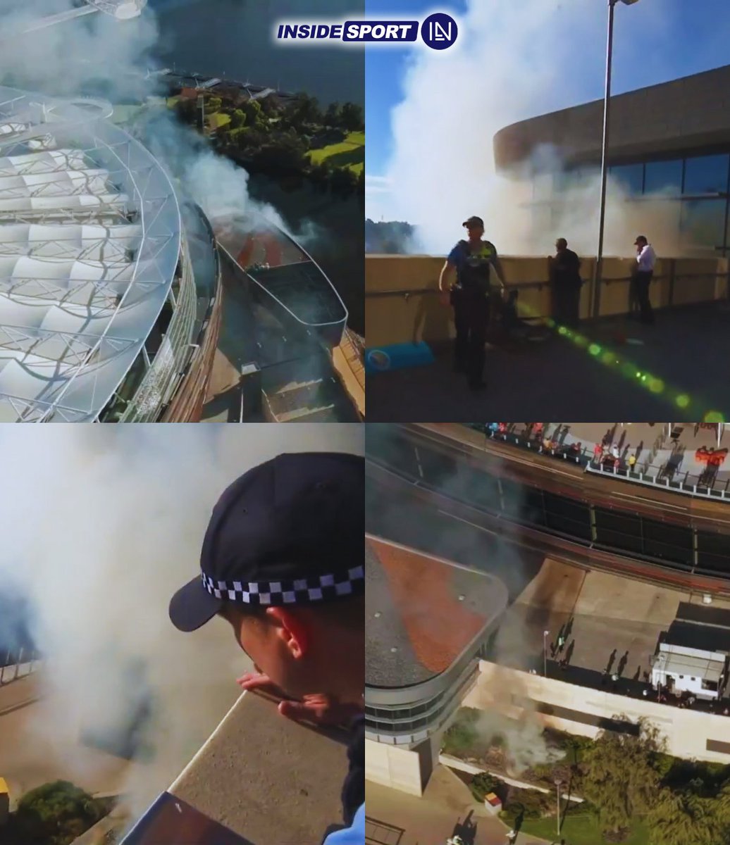 InsideSportIND's tweet photo. A small fire broke out near Optus Stadium during the Sydney Sixers vs Perth Scorchers playoff after a bush outside the ground caught fire in the absurd heat.
πΈ: BBL/ X
#BBL #OptusStadium #BigBashLeague #CricketTwitter https://t.co/mk6X9Pt3iB