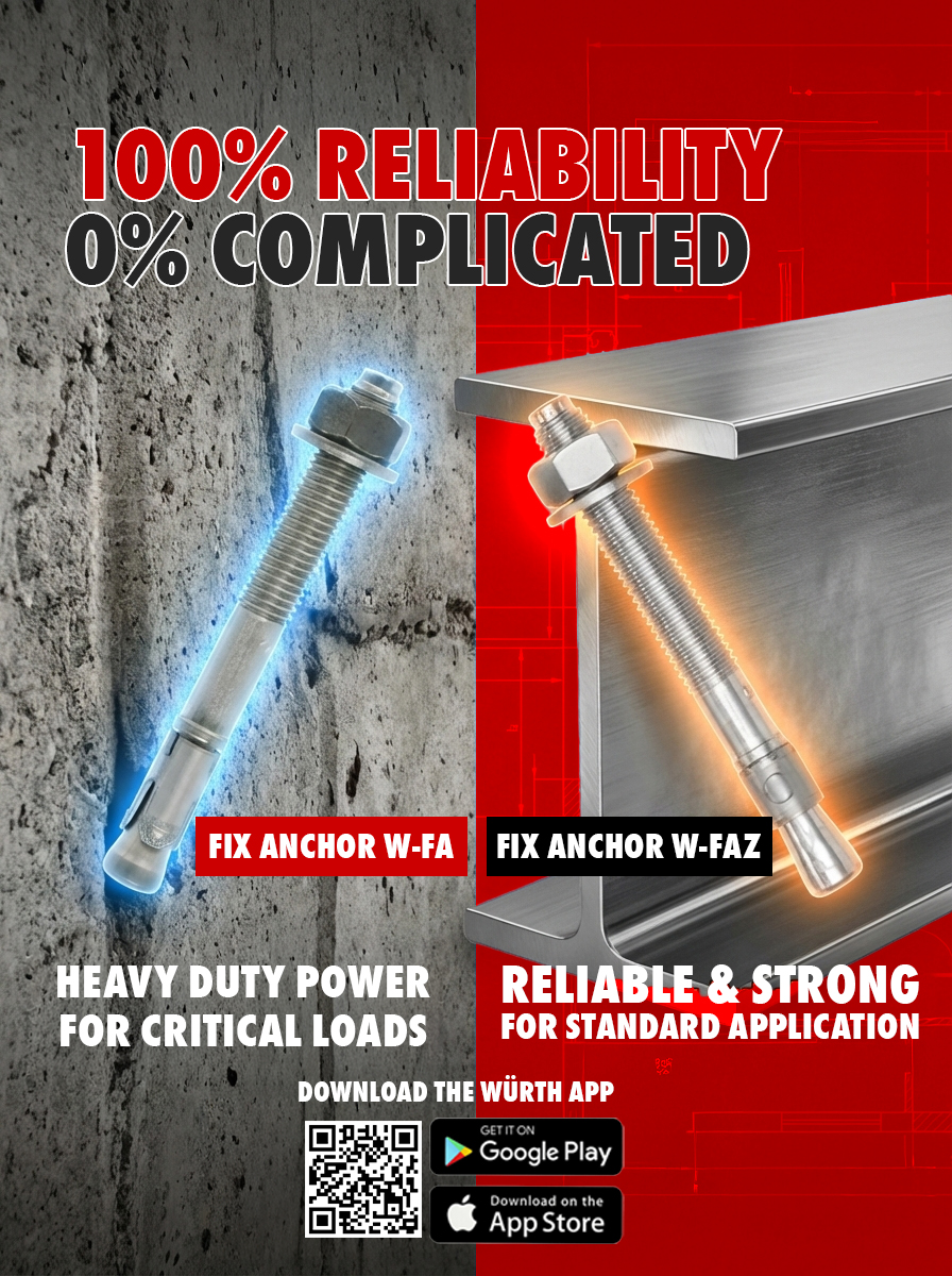 Würth provides high performance anchors and professional grade fixing systems

Buy Online: wurth.ae/uae/pages/anch…

#Würth #Würthproducts #Products #Quality #Anchors #MetalAnchors #MechinicalAnchors #Heavydutyanchors