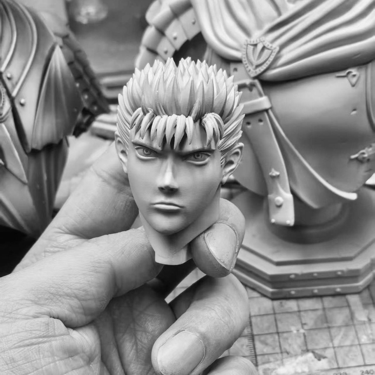 ワンダーフェスティバル2026冬にて #ベルセルク からガッツ胸像（鷹の