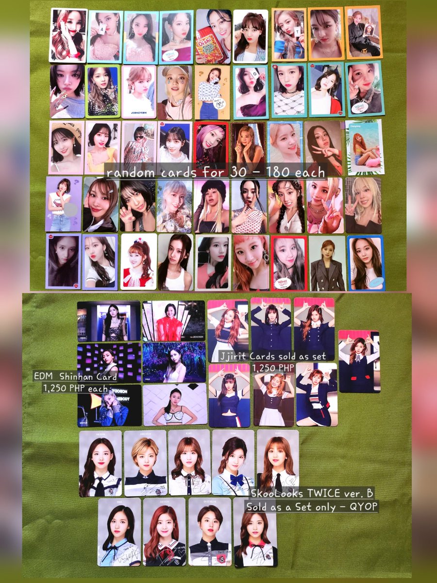 _mochinepeach's tweet photo. WTS | LFB | PH 💕 
 ╰ sparks twice photocards &amp; stuffs✨️ 

☆ onhand • see photos for prices
╰ payo | 2-week res.
╰ J&amp;T, GGX, SDD (Cavite)
╰ negotiable + discount for bulk

🍭#twice #트와이스 #nayeon #jeongyeon #momo #sana #jihyo #mina #dahyun #chaeyoung #tzuyu @JYPETWICE https://t.co/765uExD7q4