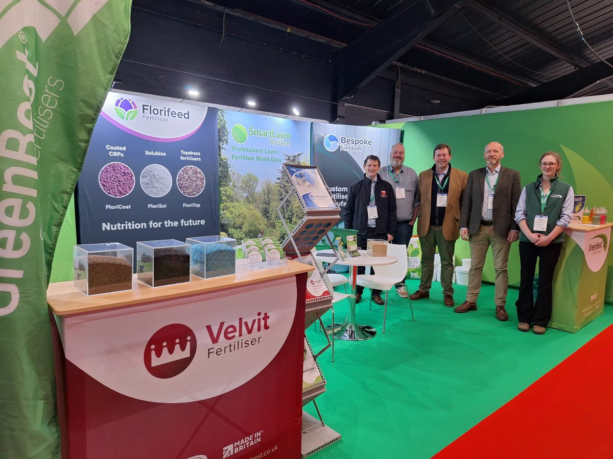 GreenBestLtd's tweet photo. #BTME2026 is open. 
You’ll find the team in Hall 1, Stand 100 giving advice and guidance on our Bespoke Fertiliser capabilities and our fully stocked ranges, Velvit, SmartLawn and Florifeed.
#TurfandLandscape https://t.co/8ykFDLLd6N