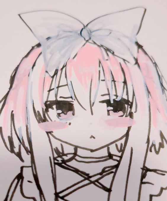 でかでかリボンにもみあげながい子ちゅき