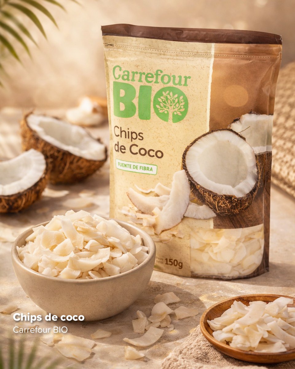 Ese momento en el que tienes hambre pero no quieres picoteo insano... ¡Chips de coco! 🥥
El snack perfecto para cuidarte sin renunciar al sabor. Crujientes, naturales y BIO 👌🏻

#hipermercado #comersano #ofertas #LosRosales #Coruña @carrefoures