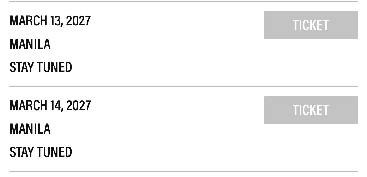 luvmajze's tweet image. seems like ticketing is closer that we expected… it says “ticket” now instead of “coming soon”?