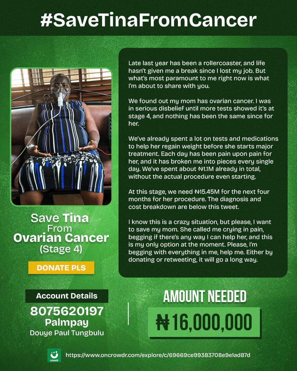 #SaveTinaFromCancer
#SaveTinaFromCancer
#SaveTinaFromCancer
#SaveTinaFromCancer
#SaveTinaFromCancer
#SaveTinaFromCancer 
#SaveTinaFromCancer
#SaveTinaFromCancer
#SaveTinaFromCancer

Please help save my mom, help rt and donate
Oncrowdr: oncrowdr.com/explore/c/6966…
GoFundMe:
