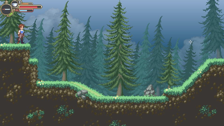 working on another prototype of #metroidvania #pixelart
