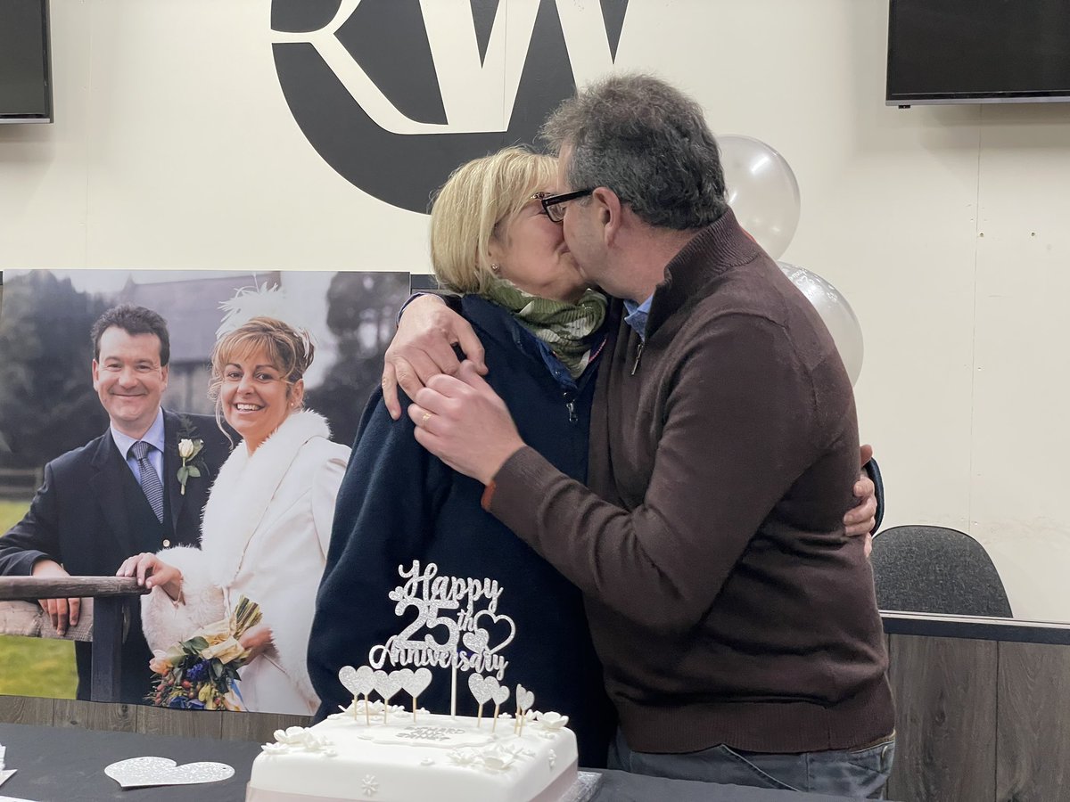 Auctionwint's tweet image. Congratulations on 25 wonderful years together Richard &amp;amp; Janet 💒

Celebrating your silver wedding anniversary 💍

#silverwedding #lichfield #25thanniversary