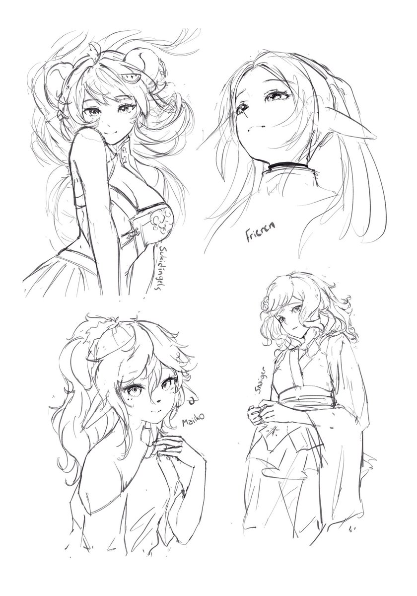 More doodles ~

<a href="/Sukidingels/">Suki🐼Dingels🍉</a> Frieren <a href="/maiikoxo/">◇ Maiiko_xo ◇</a> Shaiger