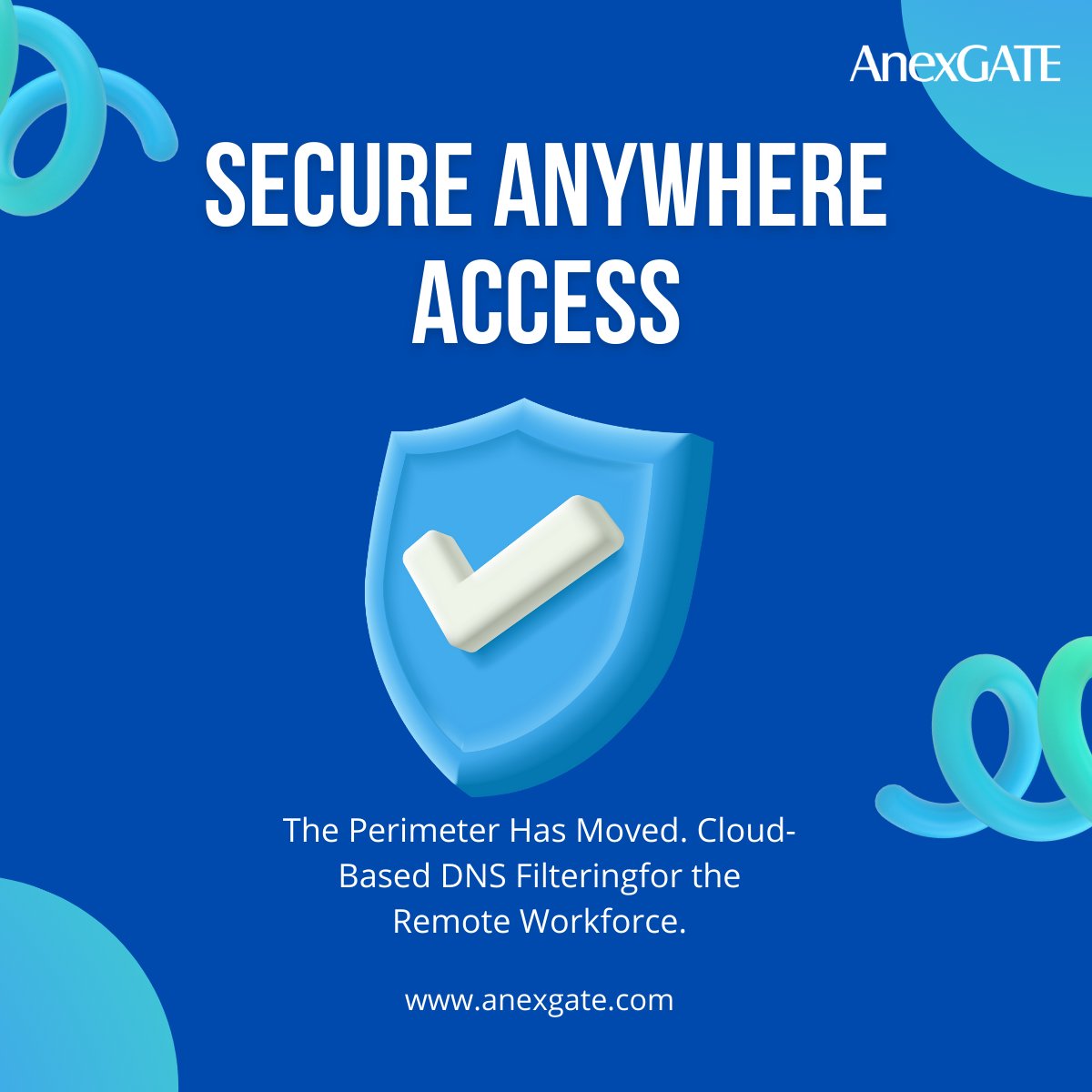 ANEXGATE's tweet photo. The perimeter has moved to the cloud. Protect remote users with AnexShield DNS and web filtering.

 #CloudSecurity #WebFiltering #remoteworkfest https://t.co/VO3K5oGJkc