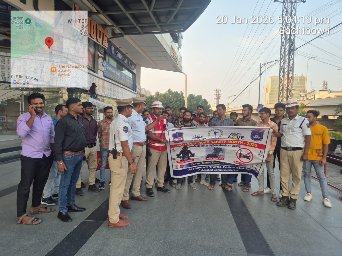 GACHIBOWLI TRAFFIC POLICE tweet media