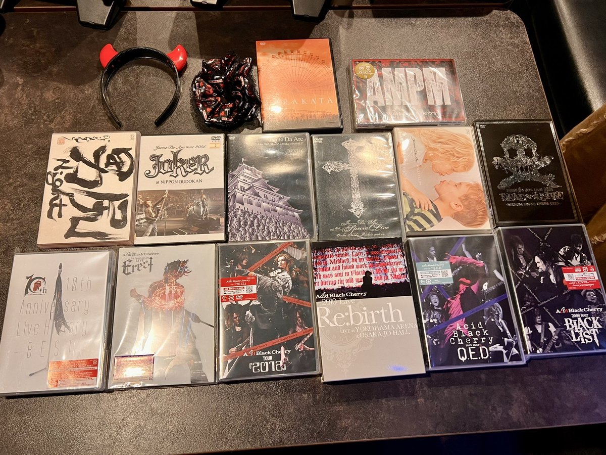 Janne Da Arc ・Acid Black Cherry DVD鑑賞会📀 ひたすら素敵さに浸る…🥹