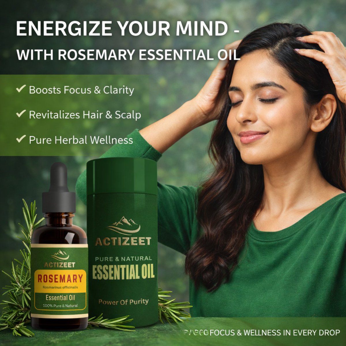 actizeet's tweet photo. Unlock the secret to thicker hair and a sharper mind! 🌿🧠
If you’ve been looking for a natural way to boost your hair growth or stay focused during a long workday, ACTIZEET Rosemary Essential Oil is your new must-have. Pure, potent, and incredibly versatile, it’s one of nature’s most powerful extracts.
Why is ACTIZEET Rosemary Oil a Fan Favorite? 🚀
At ACTIZEET, we ensure our oil is steam-distilled to preserve every drop of its botanical goodness. Here’s what it can do for you:
· Hair Growth Hero: Massaging it into your scalp helps stimulate circulation, promoting thicker, stronger, and healthier hair. 💆‍♂️✨
· Mental Clarity: Need to focus? The herbaceous scent is known to improve memory, concentration, and alertness. 📚💡
· Natural Rejuvenation: Packed with antioxidants, it helps refresh the skin and soothe tired muscles. 🛀
· Stress Buster: Inhaling this refreshing aroma helps clear mental fog and reduces stress levels instantly. 🌬️
How to Use It? 🧴
A little goes a long way with ACTIZEET! ✅ For Hair: Mix 2-3 drops with a carrier oil (like Coconut or Jojoba) and massage into your scalp. ✅ For Focus: Add a few drops to your diffuser while working or studying. ✅ For Relaxation: Add a couple of drops to your bathwater or foot soak for a refreshing experience.
Elevate your self-care routine with the therapeutic power of Rosemary. Experience the premium quality that ACTIZEET is known for!

👉 Shop ACTIZEET Rosemary Essential Oil today and start your natural transformation!

https://t.co/LiS9Vpy5WT

#RosemaryOil #HairGrowth #Actizeet #EssentialOils #NaturalBeauty #MentalClarity #ScalpCare #Aromatherapy #HealthyHairTips