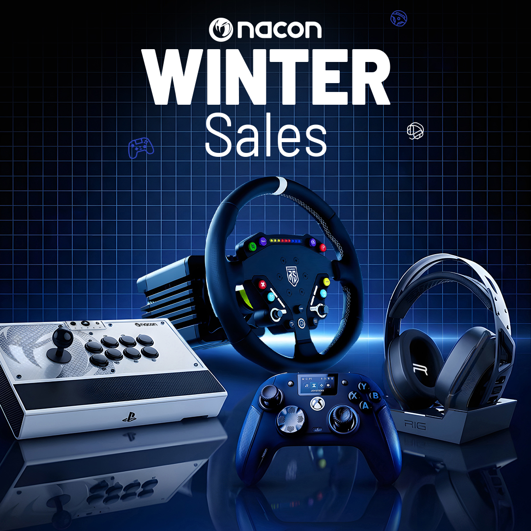 Nacon's tweet image. Make Winter your favourite time to play!

The Nacon Winter Sales are live with deals to upgrade your setup.

All offers available on our official website: nacongaming