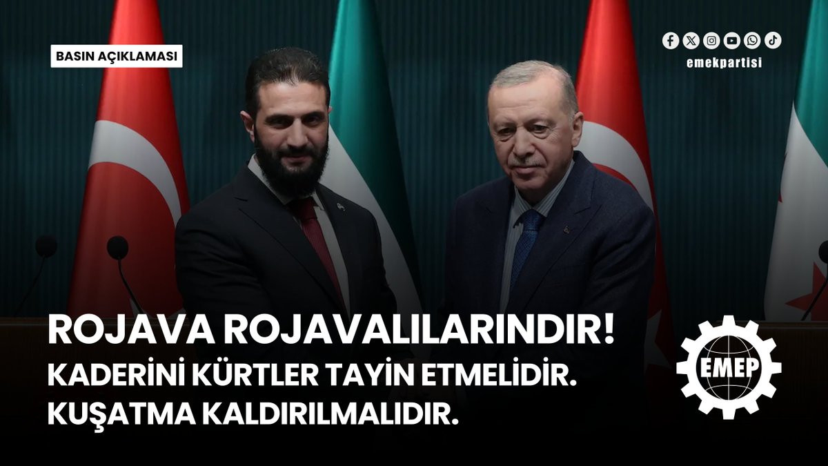 Rojava Rojavalılarındır!

Kaderini Kürtler tayin etmeli ve kuşatma kaldırılmalıdır.

Ortadoğu’nun yeniden yapılandırılmasının önemli basamaklarından biri olarak görülen Suriye’de yıllardır IŞİD vahşetini durdurmak için mücadele eden Kürt güçleri El Kaide-IŞİD kalıntısı Eş Şara