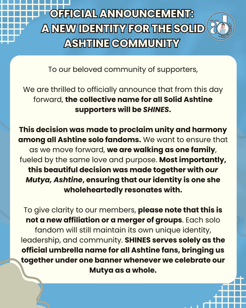 ashlingsofc's tweet image. With joy in our hearts, to all Solids, we present you a gift of harmony and unity 🤗✨

Please read with understanding, and let's celebrate as we enter this new chapter! 💙