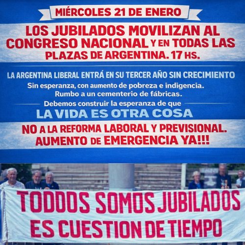 NO ALCANZA CON RESISTIR!
SÚMATE a luchar en el Frente de Jubilados Axel Kicillof Presidente 2027. Por un Argentina con Justicia Social. "Organizarnos porque necesitaremos toda nuestra fuerza" Por nuestros derechos y la democracia.