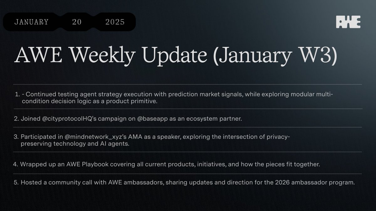 AWE (@awenetwork_ai) / Posts / X