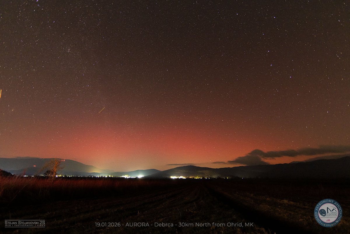 Македонија ноќеска под Аурора! За првпат фотографирав аурора од Охридско под северно небо. Уживајте во овој редок феномен #aurora