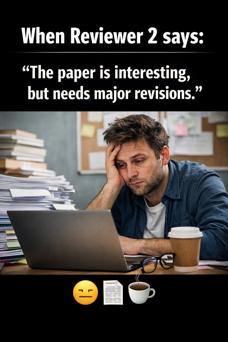 When Reviewer 2 likes your paper… but still asks for major revisions 😐☕📄

#phdlife
#academiclife
#researchlife
#reviewer2
#AcademicHumor
#PhDMemes
#ResearchMemes