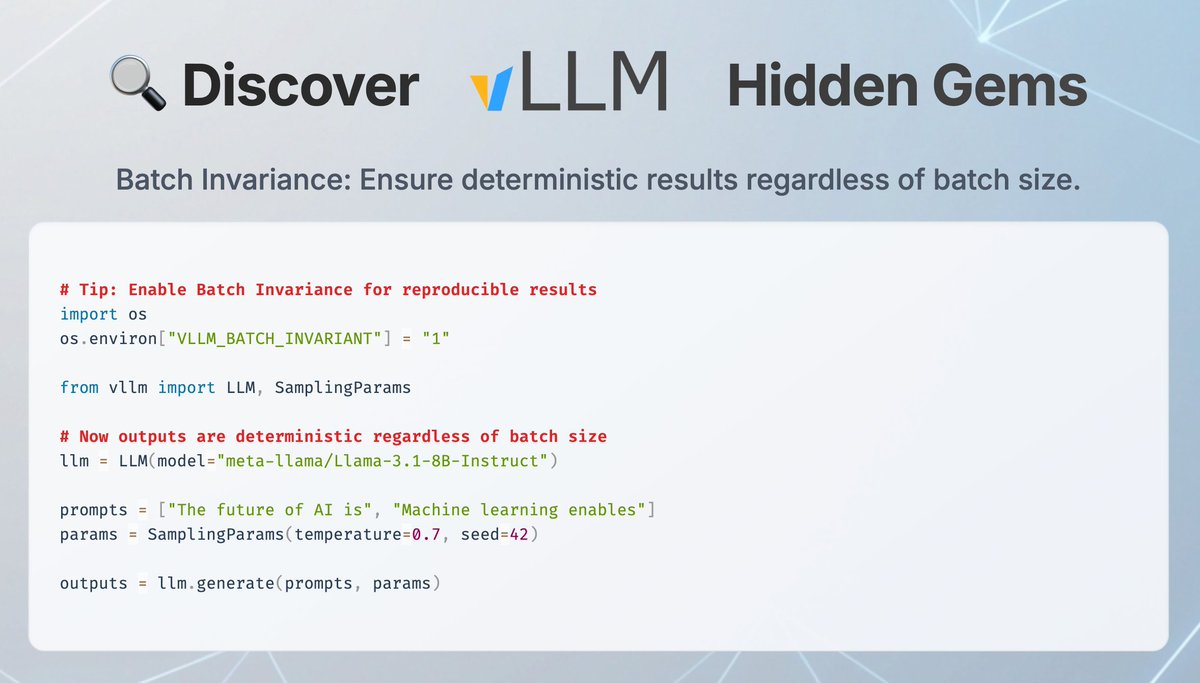 Batch invariance snippet