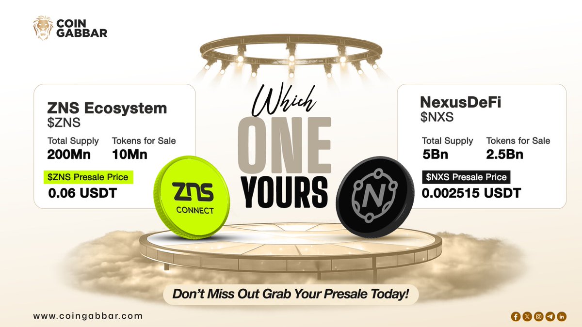 Exploring presale opportunities?🤔 A quick comparison of two ongoing crypto  presales. Always research before making any decision. Follow For More  #CoinGabbar #Crypto #Presale #Projects #CryptoPresale #CryptoUpdates  #CryptoCommunity #tokens