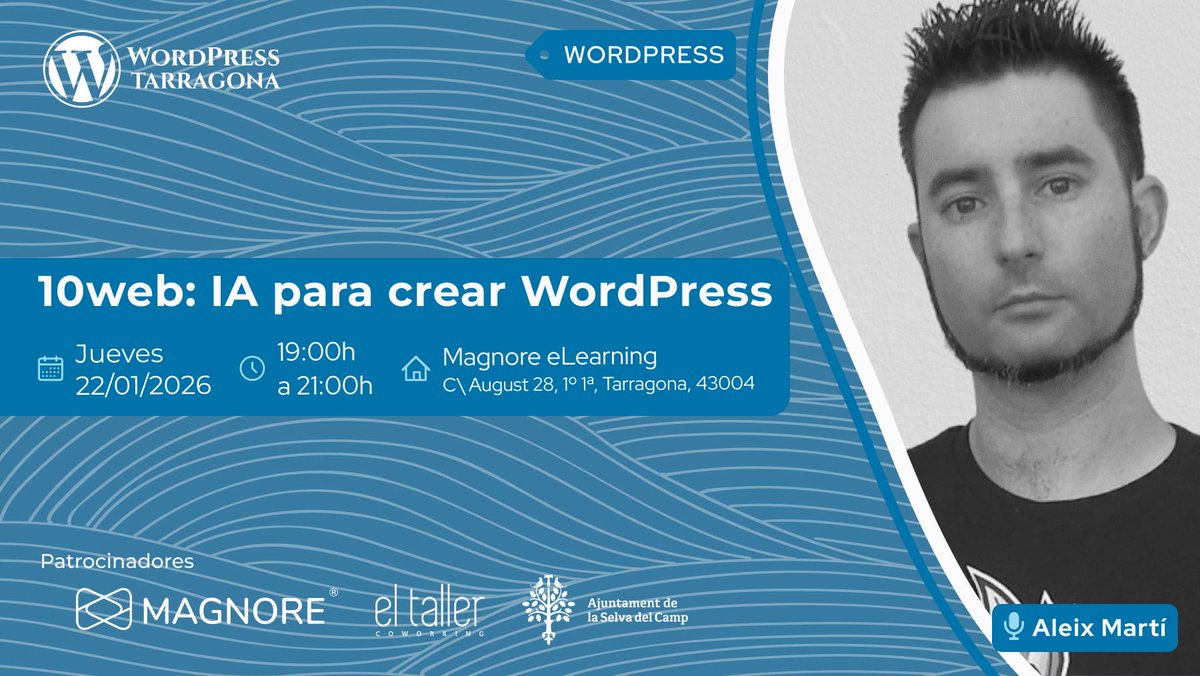 Empezamos este nuevo año de meetups hablando de Inteligencia Artificial. - Apúntate en meetup.com/es-es/wordpres…