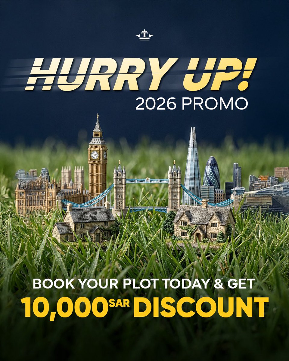T_Properties's tweet image. Don't miss out! The exclusive new year offer is expiring soon. Book your plot today and get instant SAR 10,000 discount. Invest today, invest in your future #ukland #realestate #property #freeholdland #promo