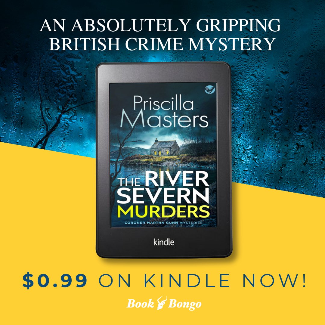 Just $0.99 on Kindle now!
THE RIVER SEVERN MURDERS: an absolutely gripping and unputdownable British crime mystery by Priscilla Masters
UK: amazon.co.uk/dp/B0GH841CYR/
US: amazon.com/dp/B0GH841CYR/ 
#River #british #CrimeFiction #readingworld #ReadingNook #BookLovers #booktwt #ebooks