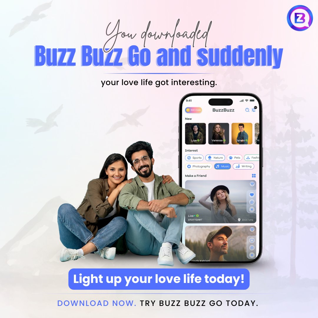 buzzbuzzgo_app's tweet image. Downloaded Buzz Buzz Go
…and your love life just got interesting. 😉

Meet new people, start easy chats, and find real connections—no fake vibes, no boring swipes.

✨ Light up your love life today!

play.google.com/store/apps/det…...

#BuzzBuzzGo #FindYourVibe #DatingAppIndia