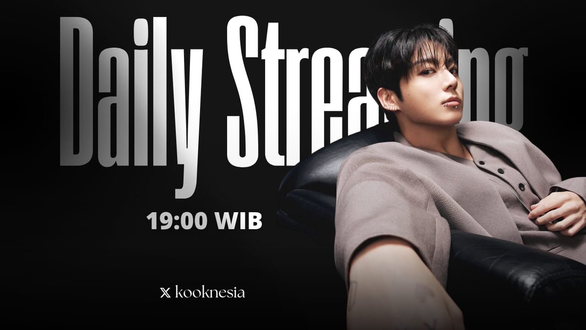kooknesia's tweet image. 📢 ARMY !!!

Jangan lupa join Daily Streaming malam ini jam 19.00 WIB!
Let's increase our streams for Seven, 3D, SNTY, album GOLDEN dan diskografi Jungkook! See you🤩

#정국 #JungKook