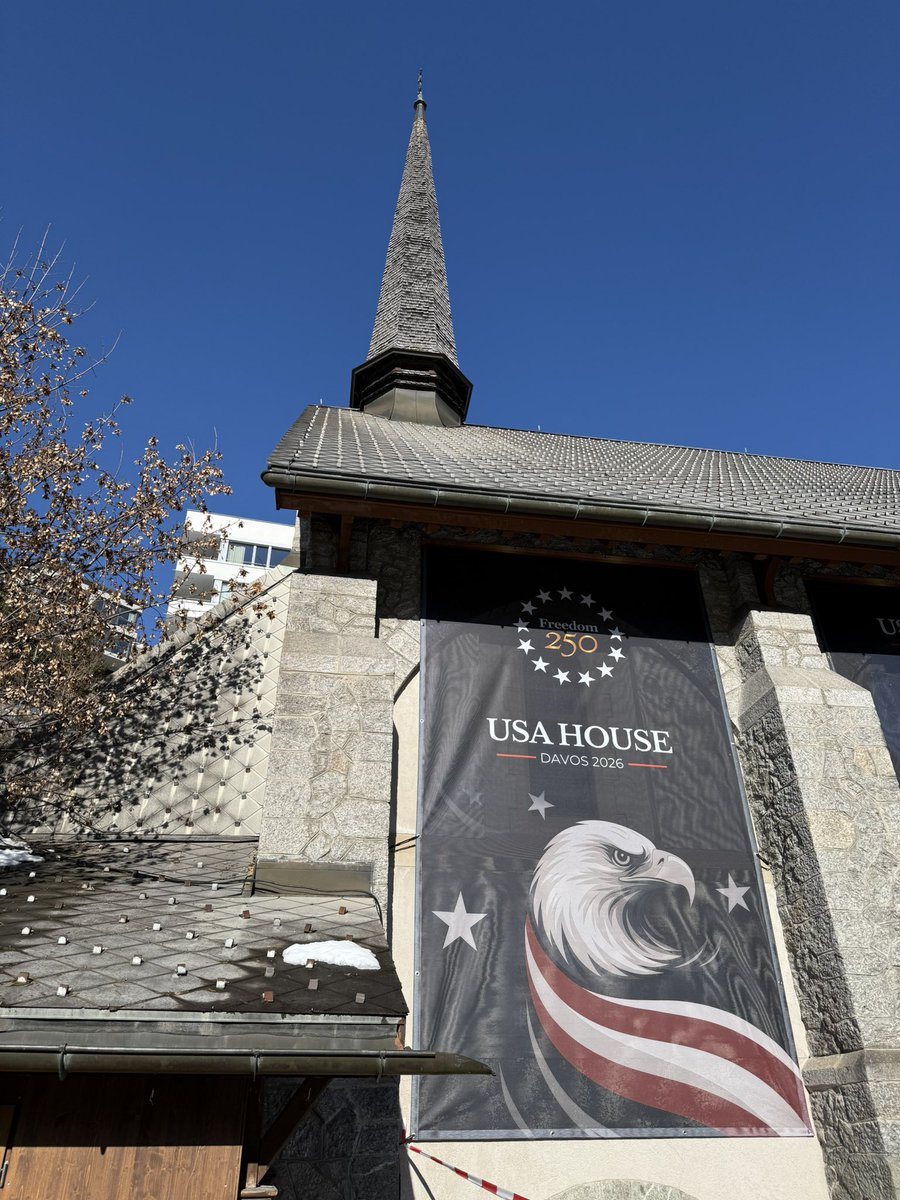 Interesting. The USA House in Davos has all the woke milks