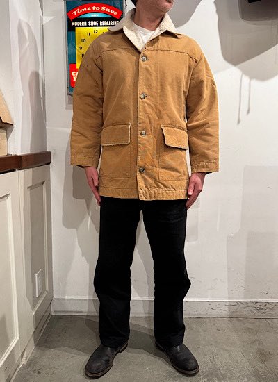 70s CARHARTT DUCK BOA JACKETです。 サイズ 40 肩幅 47cm 身幅 59cm