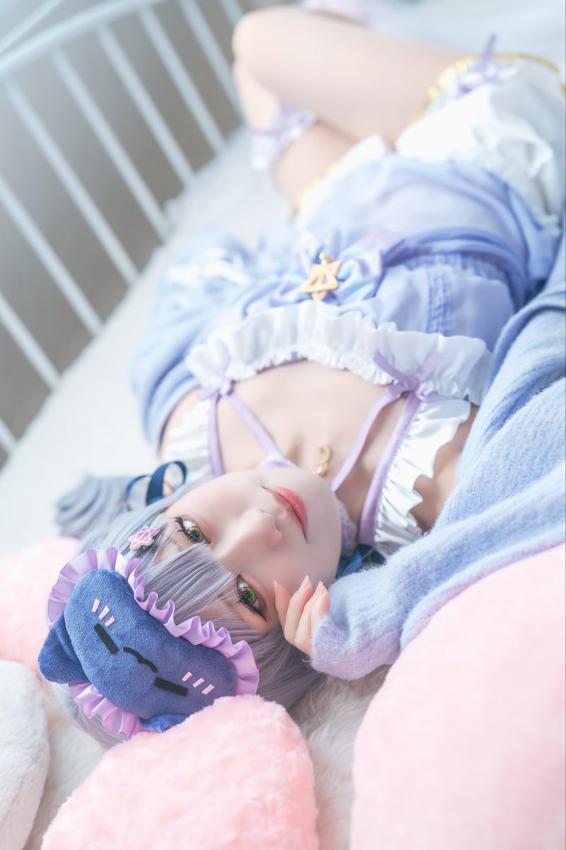 meee_chi's tweet image. 【cosplay】

リラックスタイムなシオンちゃん🌙
