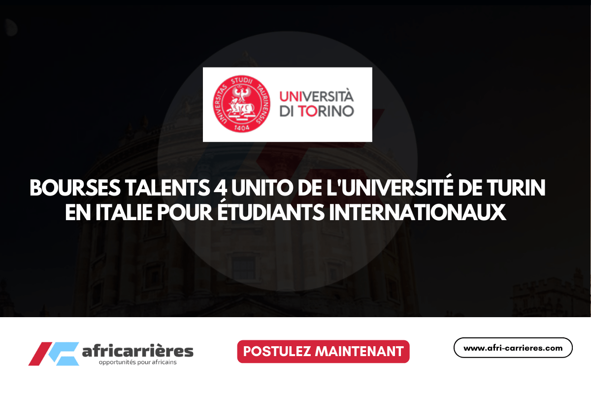 Bourses Talents 4 UniTO de l'Université de Turin 2026-2027 en Italie pour étudiants internationaux - wp.me/pcZSwe-g0?utm_… - Le programme de Bourses à l'Université de Turin en Italie est ouvert aux