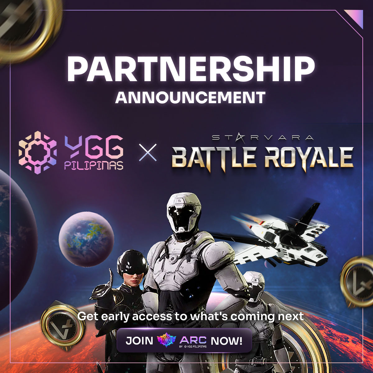Welcome to your first mission, Commander! 🫡

YGG Pilipinas is teaming up with <a href="/StarvaraGame/">Starvara Official</a>, a fast-paced and skill-based space action game where reflexes and game sense truly matter. 

Mission objective: Sign up on ARC to unlock exclusive access to quests, rewards, and