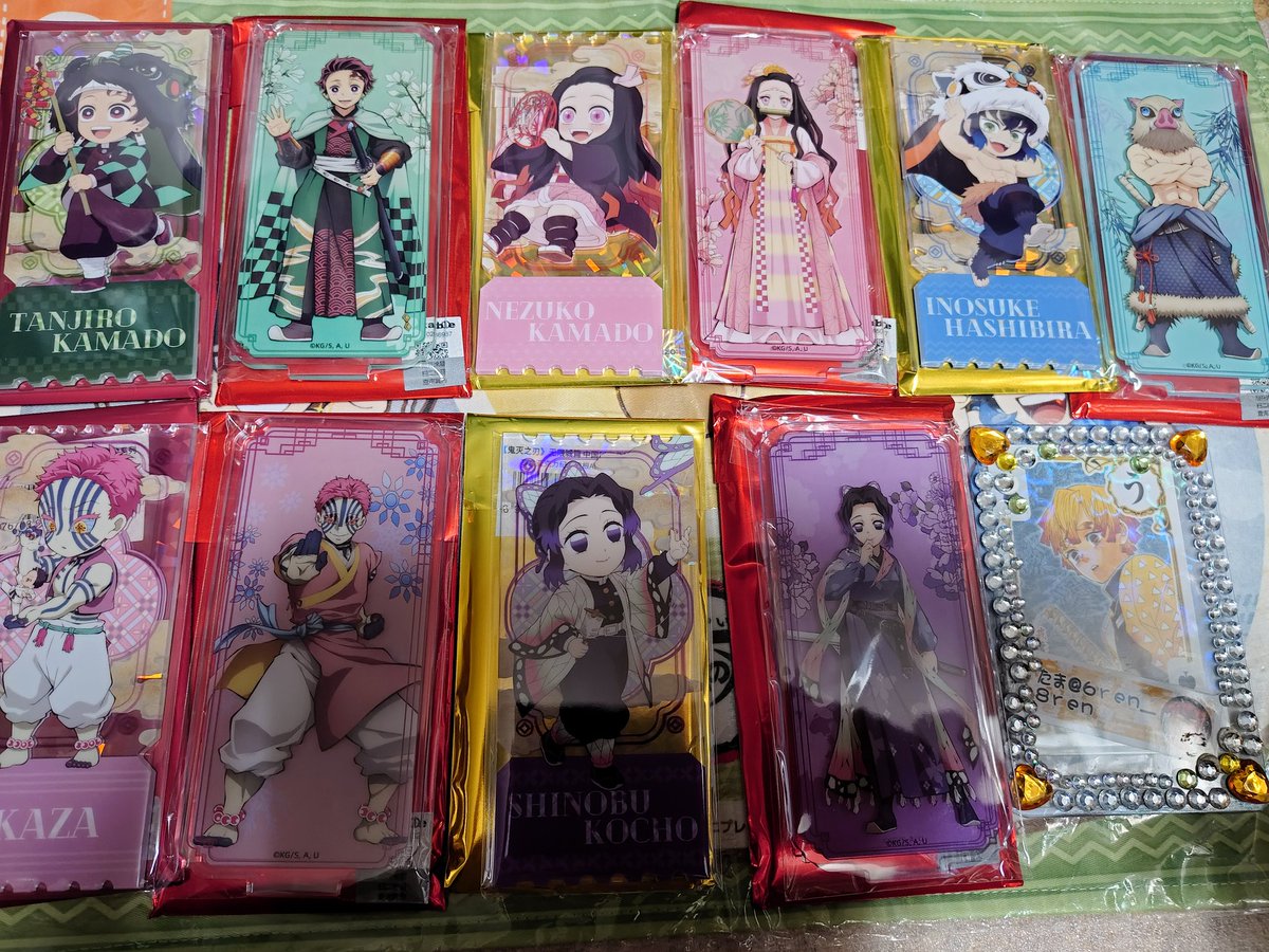 譲渡】鬼滅の刃 中国限定 非遺 国服風 アクリルチケット アクリル