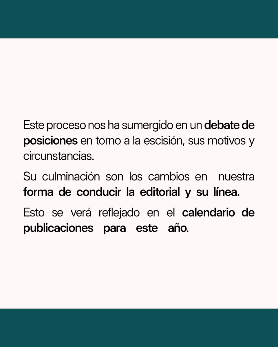 EditAvanti's tweet photo. Esta refundación no es un mero cambio estético, sino parte de nuestra intención de dar un paso a ser una editorial militante, en el pleno significado del término.

Esperamos que nos sigáis acompañando en esta etapa con la misma ilusión que tenemos nosotros.

Saludos comunistas. https://t.co/Xhc74APkdJ