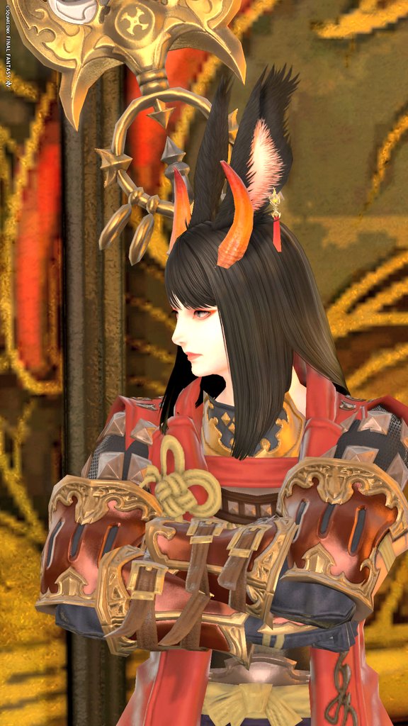 🔴👹🔴この角も好き！
#FF14SS #ヴィエラ